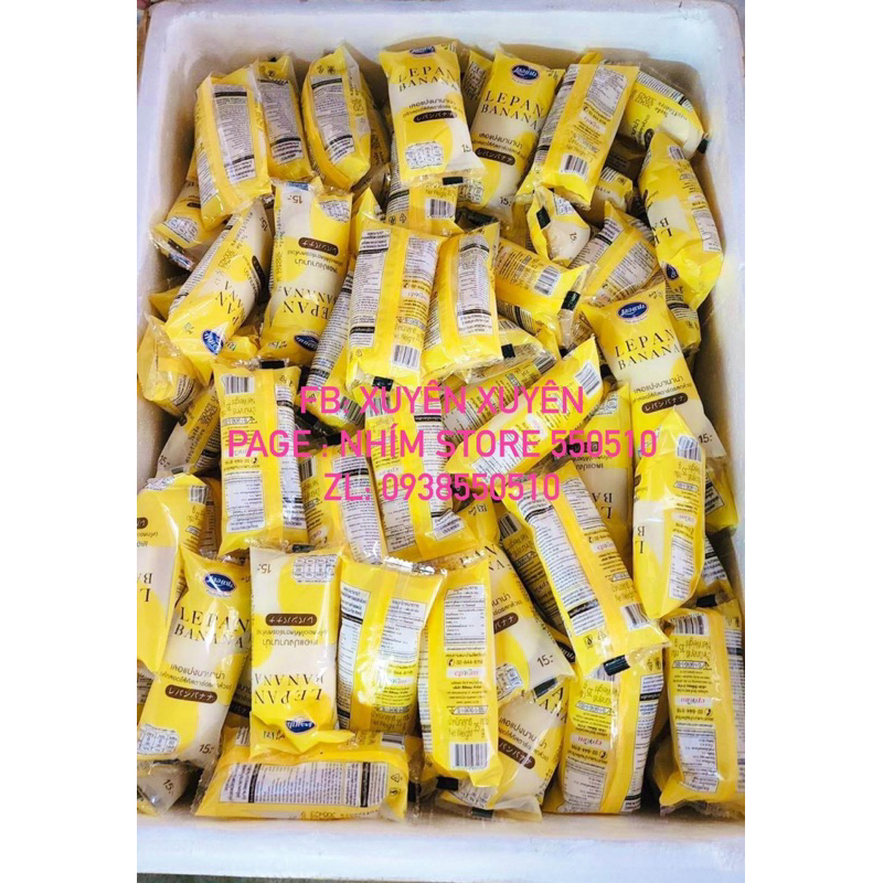 Set 10 Bánh Chuối Le Pan Thái Lan - shop 711. Chốt Order Thứ 3 Trả hàng thứ 6,7 Hàng Tuần