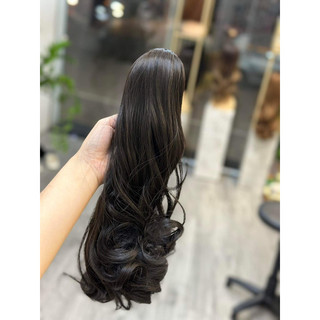 Tóc ngoạm đuôi xoăn 40cm chất tơ cao cấp