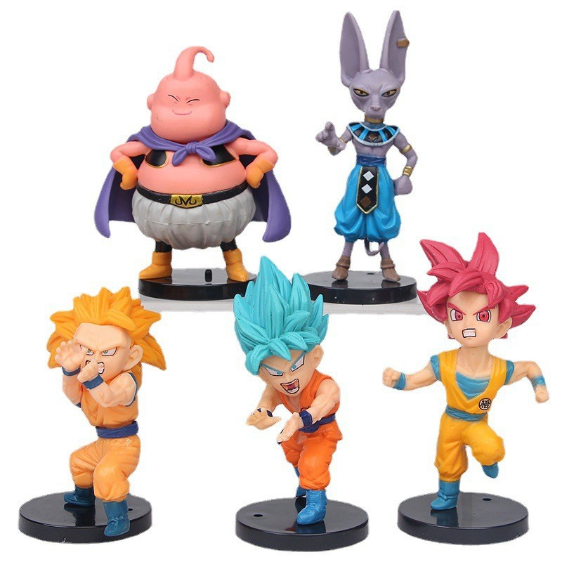 Mô Hình Dragon Ball Z, Bộ 20 Mô Hình Các Vị Thần Q Phiên Bản Goku Vegetavis Quỷ WCF, Mô Hình Decor Trang Trí, Quà Tặng