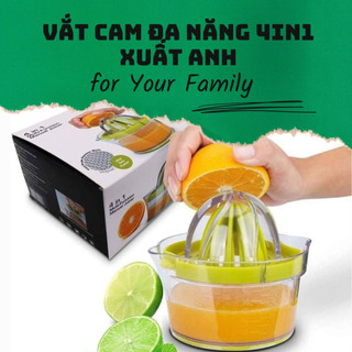 Bộ vắt cam bằng tay kiêm nạo và tách lòng đỏ trứng 4in1 siêu tiện dụng
