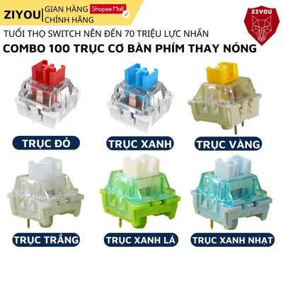 Combo 100 Switch Attack Shark Silent Công Tắc Bàn Phím Cơ Silent Và Clicky Thay Nóng Cho Bàn Phím Cơ