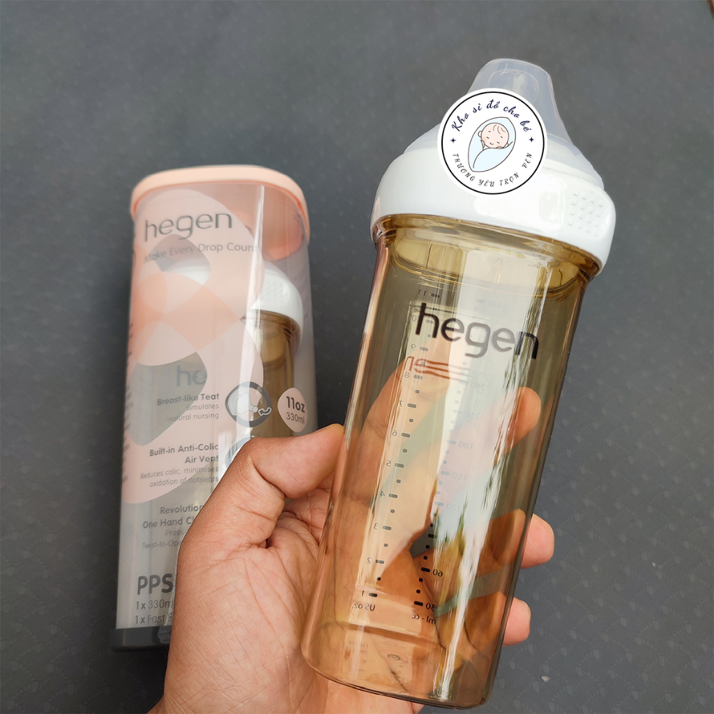 Bình sữa He.gen 330ml nguyên hộp đầy đủ sách hướng dẫn