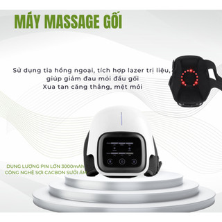 Máy mát xa đầu gối cầm tay đa năng massage hồng ngoại - bảo hành 24 tháng
