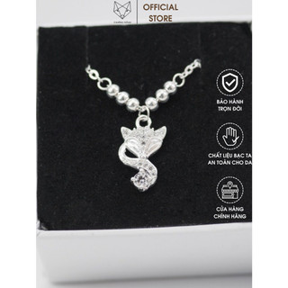 Lắc Tay Lắc Chân Hồ Ly Bạc Ta Caobac Silver Đính Đá Sáng Đẹp Tình Duyên May Mắn Xinh Xắn Làm Quà Tặng Bạn Nữ