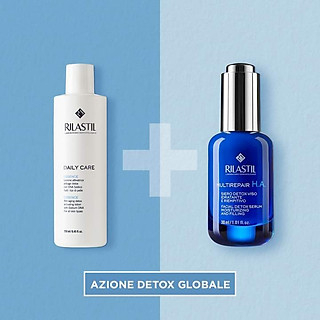 Tinh chất thải độc, trẻ hóa làn da, dưỡng ẩm Rilastil Multirepair HA Facial Detox Serum Moisturizing - Hàng chính hãng