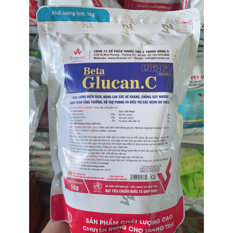 BETA-GLUCAN C 1kg- Tăng cường miễn dịch, nâng cao đề kháng, phòng các b.ệnh virus,...