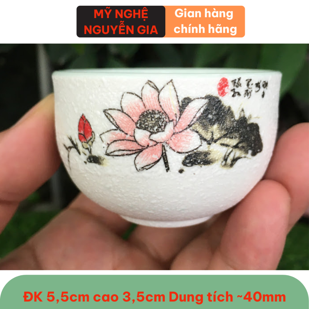 Bộ ấm pha trà tuyết hoa 6 chén cao cấp