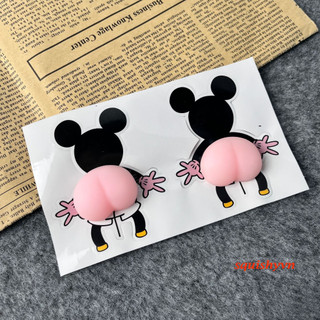 Hình Chuột MICKEY QUẢ ĐÀO squishy 3D silicon dán điện thoại siêu cute,dễ thương
