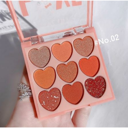 Phấn mắt Any Lady 9 Ô Trái Tim - Màu mịn - Lâu trôi