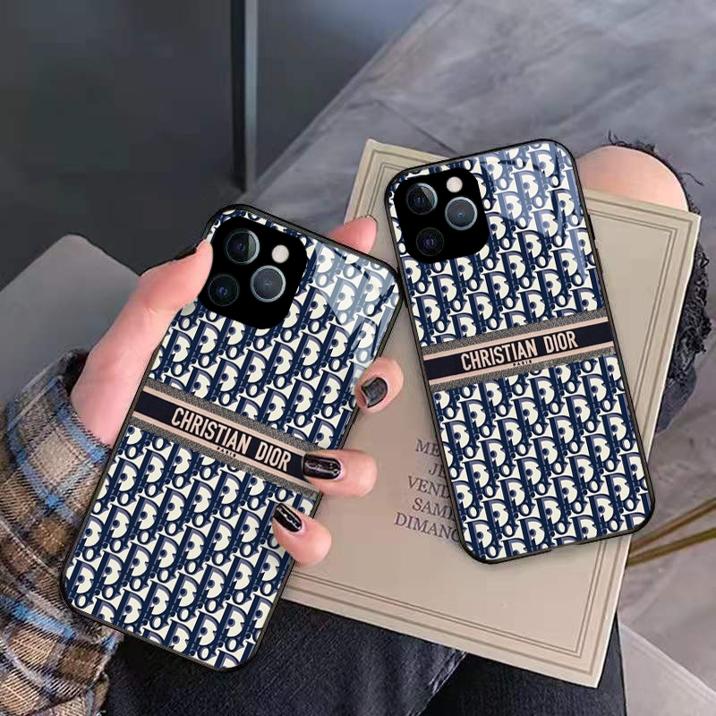 Ốp lưng BVC Màu Đen Mặt Kính Dì. Or cho iPhone 14 13 12 11 Pro Max X XR XS 8 7 ip 6S 6 Plus k1501