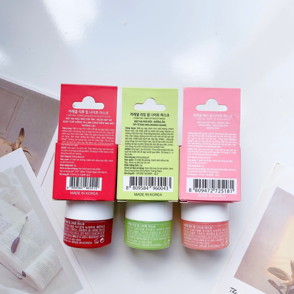Mặt Nạ Ngủ Môi CARE:NEL Lip Night Mask 5g