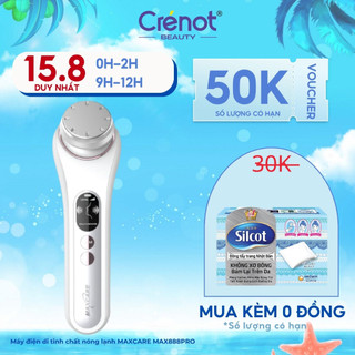 Máy đẩy tinh chất nóng lạnh MAXCARE MAX888PRO máy điện di massage ion nâng cơ dưỡng trắng da mặt mát xa matxa cầm tay