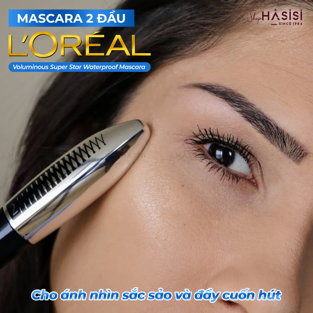 Mascara Dài Mi LOREAL - Voluminous Super Star Waterproof Mascara 12ml
