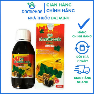 Siro ho cao lá thường xuân tỏi đen chanh đào lọ 150ml