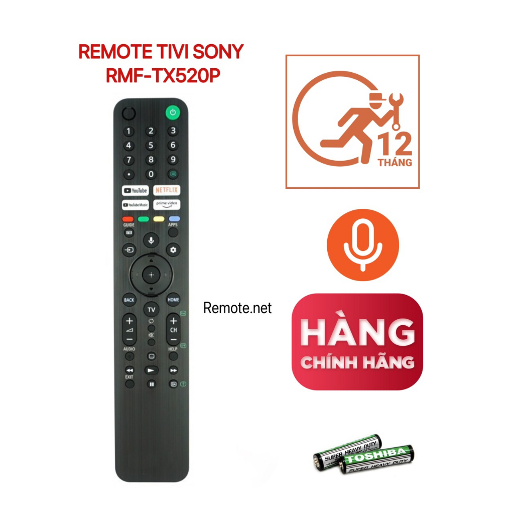Điều khiển Tivi Sony giọng nói - Remote điều khiển Tivi Truyền hình Sony Smart thông minh - CHÍNH HÃNG