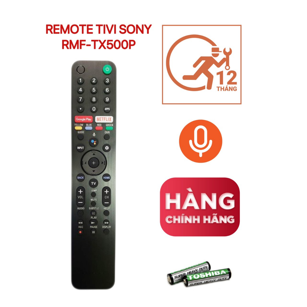Điều khiển Tivi Sony giọng nói - Remote điều khiển Tivi Truyền hình Sony Smart thông minh - CHÍNH HÃNG