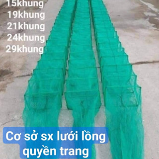 Lưới lồng bát quái, cửa ngục chuyên bắt tôm cua lươn cá giá rẻ (có 2 loại cước thường và cước dầy)