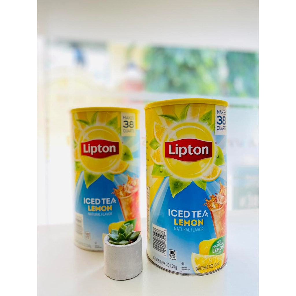 Hủ Bột Pha Trà Chanh Lipton Mỹ  2.54kg