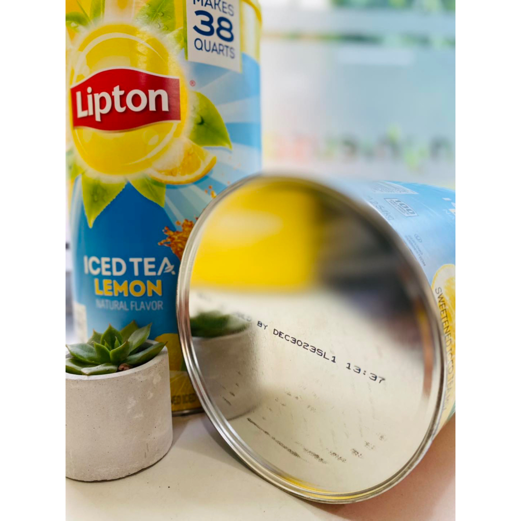Hủ Bột Pha Trà Chanh Lipton Mỹ  2.54kg
