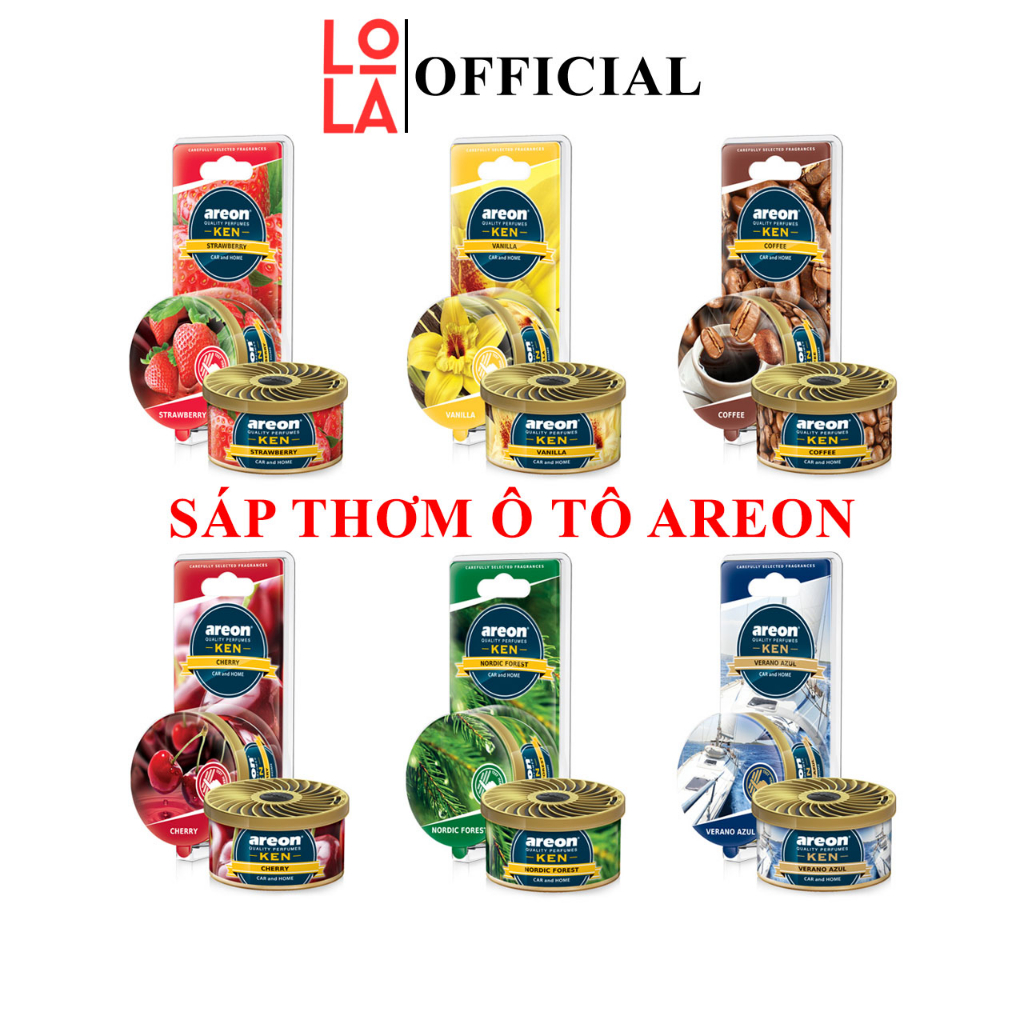 Sáp thơm Ô Tô AREON Khử Mùi Xe Hơi Cao Cấp Nhập Khẩu Bulgaria