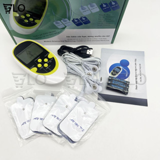 [HCM] Bộ Máy Massage Xung Điện Trị Liệu 8 Miếng Dán Dùng Pin Tiểu AAA Hoặc Adapter