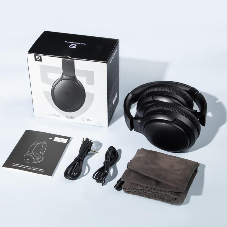Tai Nghe Trùm Tai Bluetooth SoundPEATS A6 - Tai Nghe Chống Ồn Chủ Động, Nhỏ Gọn & Giá Hợp Lý