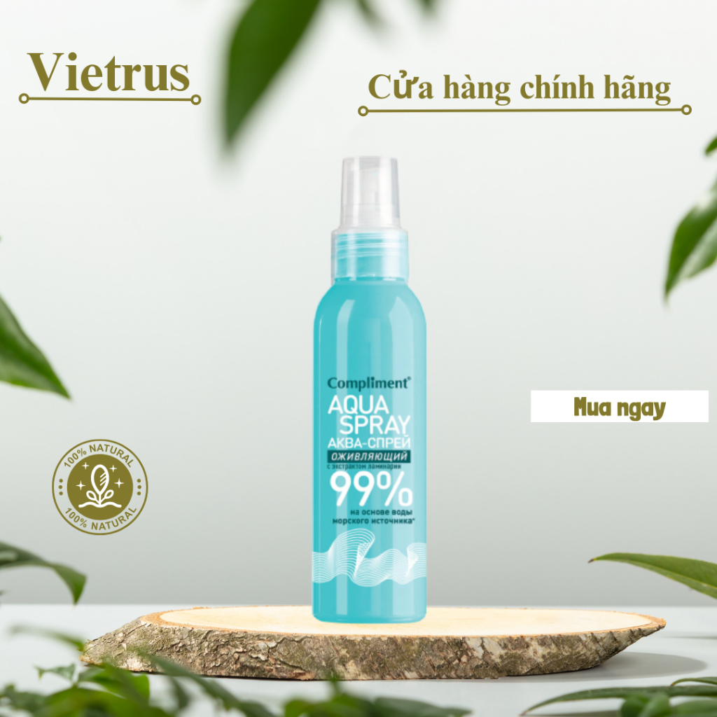 Xịt khoáng Compliment Aqua Spray Revitalizing Face & Body 200ml