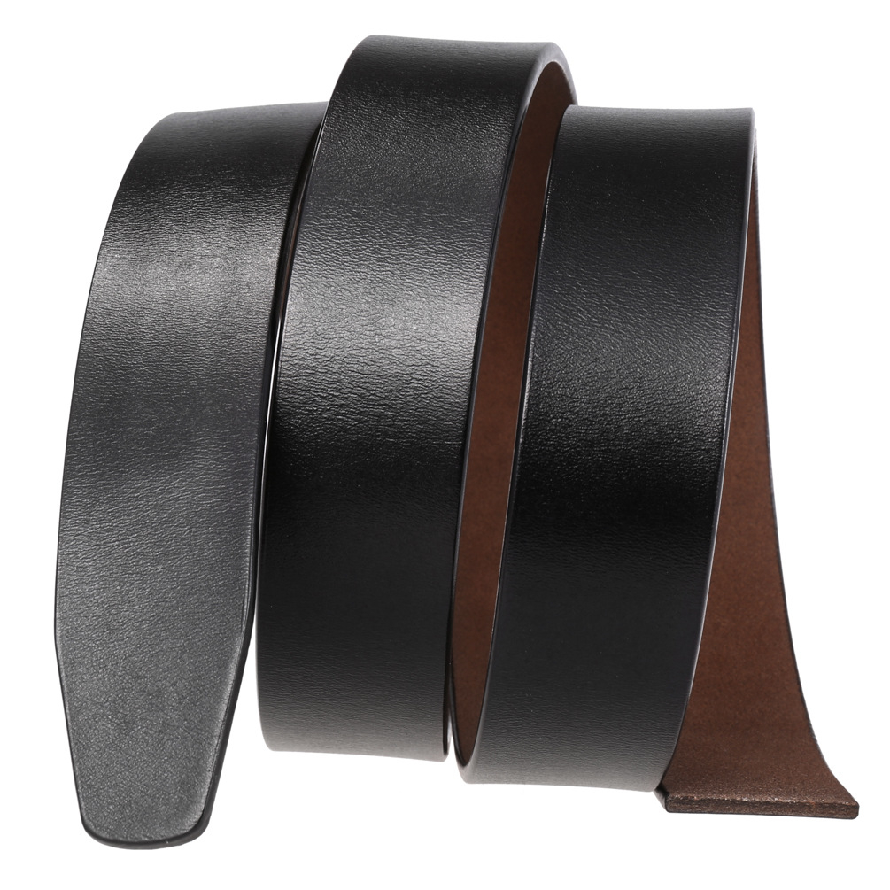 Dây thắt lưng nam không đầu khóa dây nịt nam da bò nguyên tấm Menwis D01 bản dây 3.4cm khóa tự động