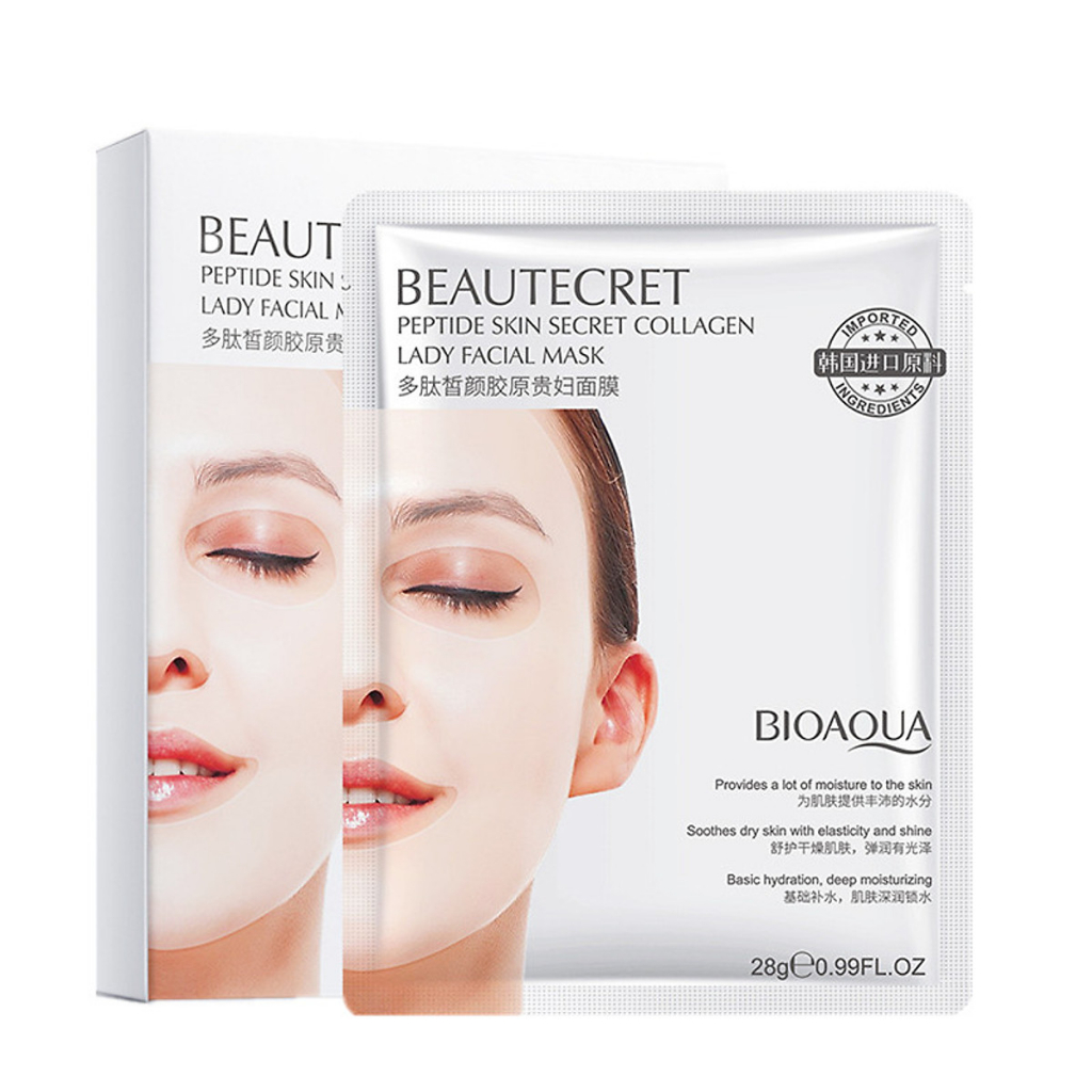 Mặt Nạ Thủy Tinh Collagen Thạch Trong Suốt Bioaqua Beautecret