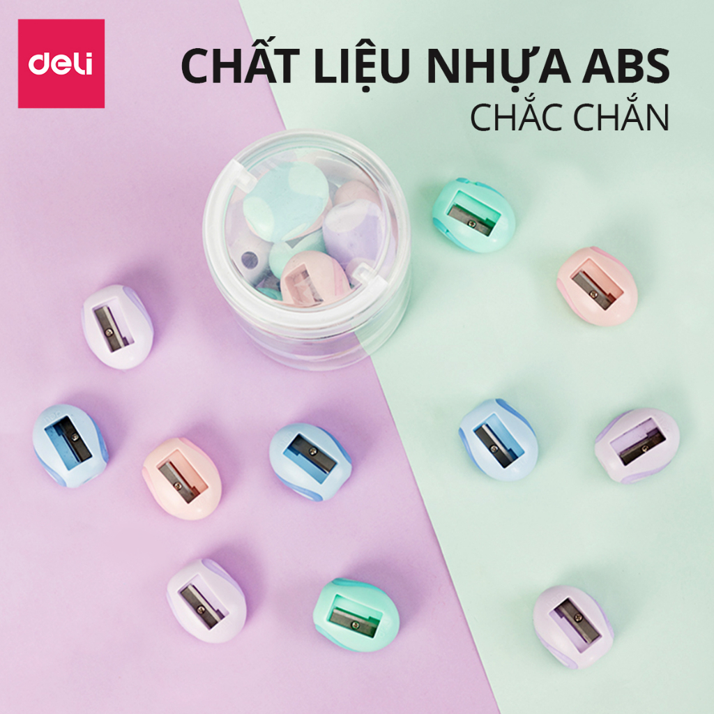 Gọt bút chì, chuốt bút chì mini màu sắc dễ thương nhỏ gọn, tiện lợi cho học sinh - Lưỡi thép không gỉ, sắc bén