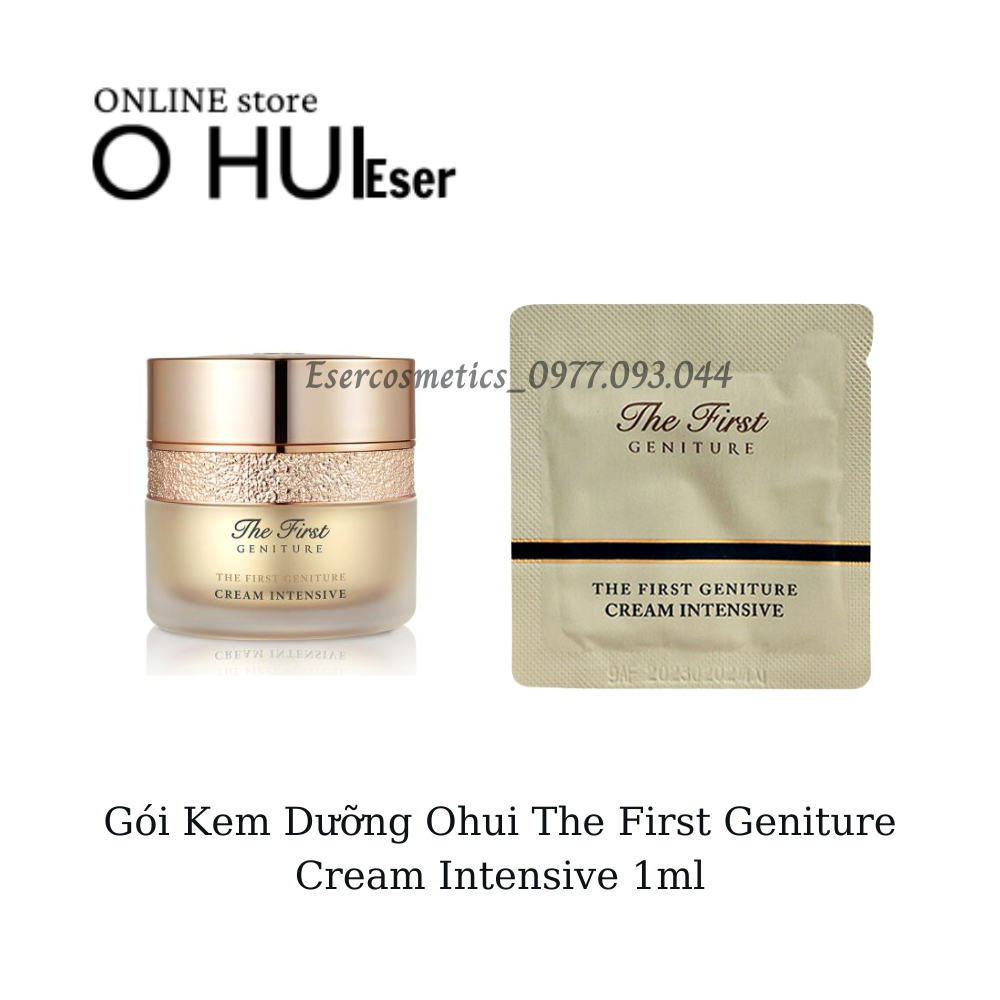 GÓI KEM DƯỠNG PHỤC HỒI, TÁI SINH DA YẾU, CHỐNG LÃO HÓA, DƯỠNG ẨM CAO CẤP OHUI THE FIRST 1ML _ESERsample
