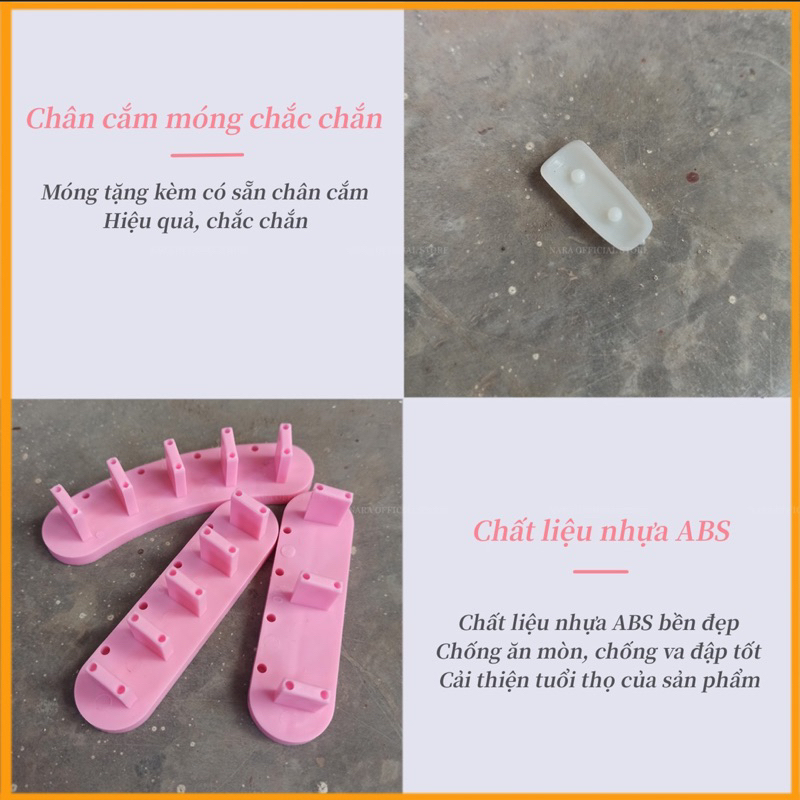 Đế Tập Vẽ Set 3 Đế - Đế Gắn Móng Giả Nhựa Làm Nailbox Chuyên Dụng Nail