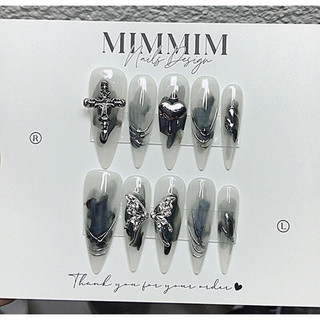 Nailbox thiết kế loang vân đen
