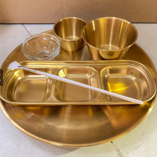 Khay đựng đồ tiểu phẩu spa, khay mạ vàng sang trọng cho spa, khay hạt đậu, khay đựng bông, khay để đồ spa