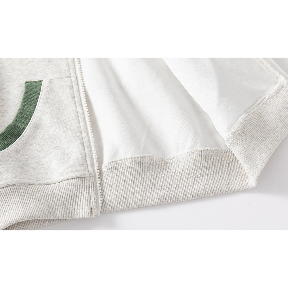 Áo khoác trẻ em có mũ hàng Quảng Châu dày dặn Áo bé trai Kun kun