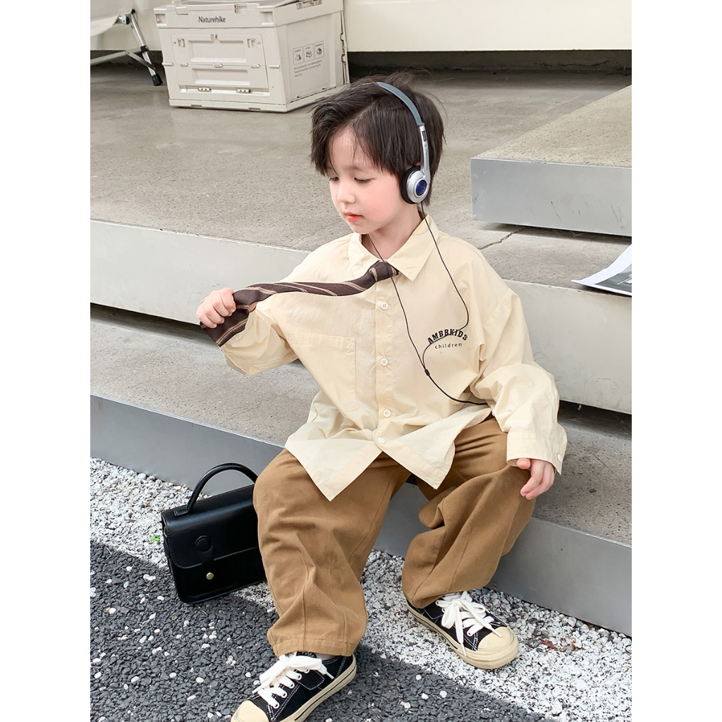 Áo sơ mi siêu đẹp cho bé trai AMBB shop Kunkun Áo sơ mi cho bé trai Kunkid