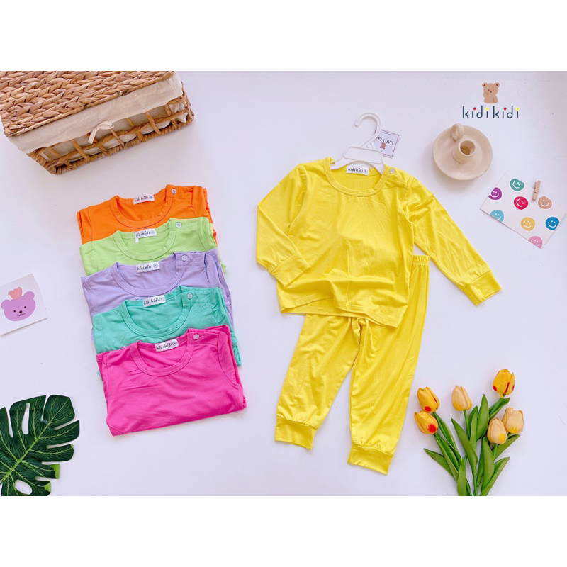 (10-28kg) Dài tay thun lạnh Kidikidi