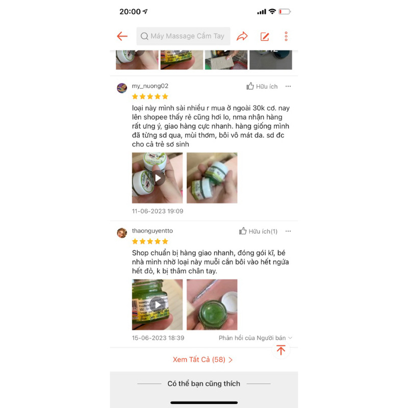 Dầu Cù Là Muỗi Sả Cintronella Thái Lan 20g - Hàng Chính Hãng Thơm Sả