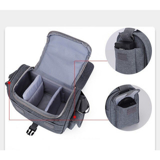 Túi  đeo chéo, dùng đựng máy ảnh, chất liệu mặt ngoài bằng vật liệu dệt, 24*11*17cm, mã 1105