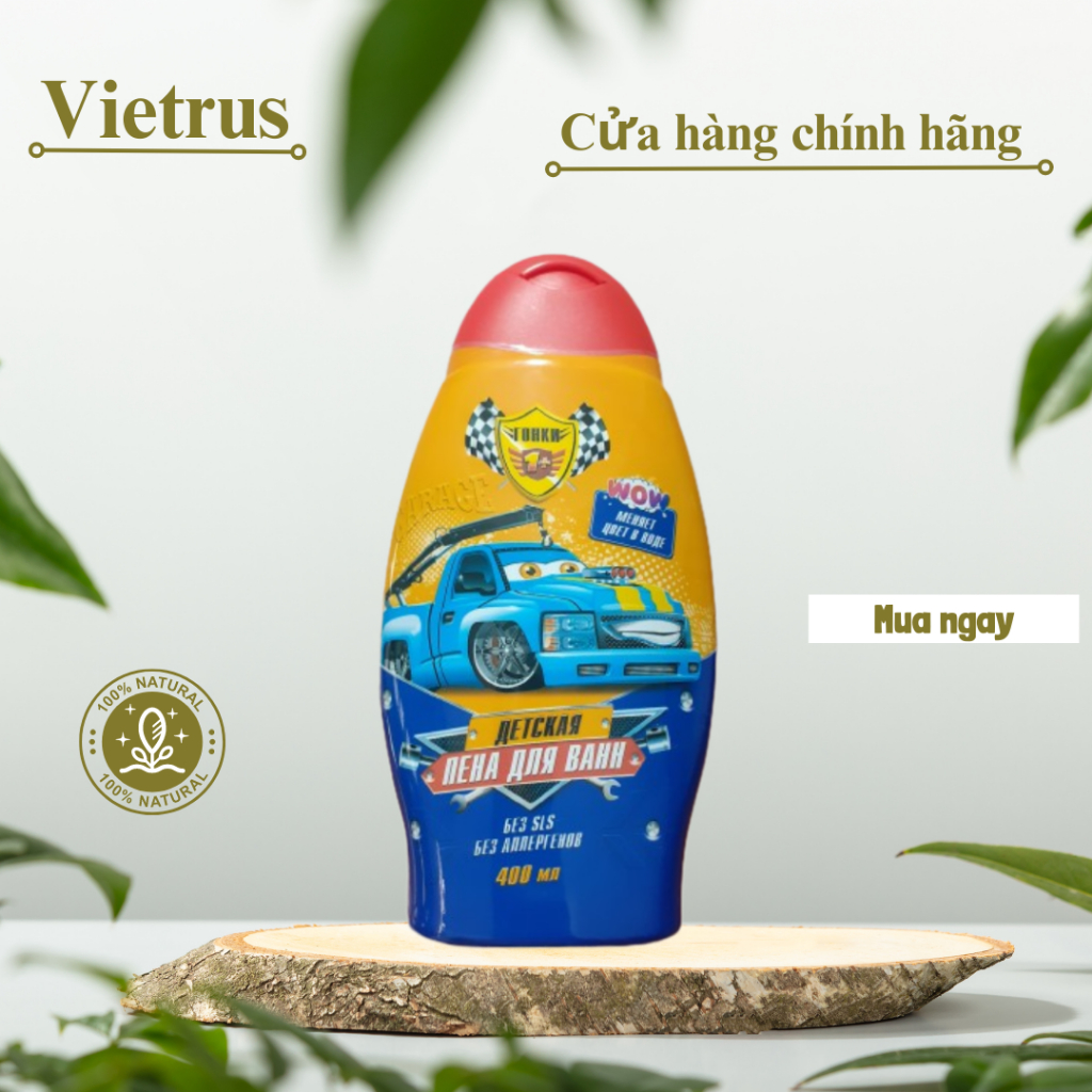 Sữa tắm gội bé trai xe tải Gonki dầu gội cho bé nhập khẩu Nga