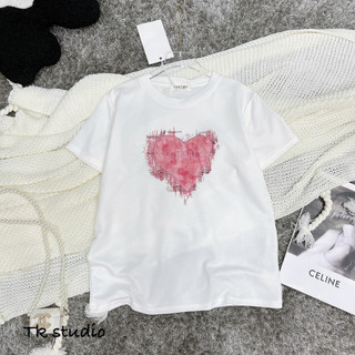 Áo babytee tim hoa nổi (8260)