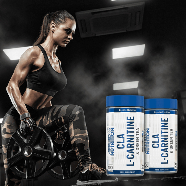 Viên uống Applied Nutrition CLA L-Carnitine & Green Tea hỗ trợ đốt mỡ giảm cân