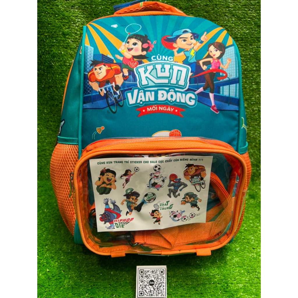 Balo chống gù Kun tặng kèm túi cá nhân siêu HOT
