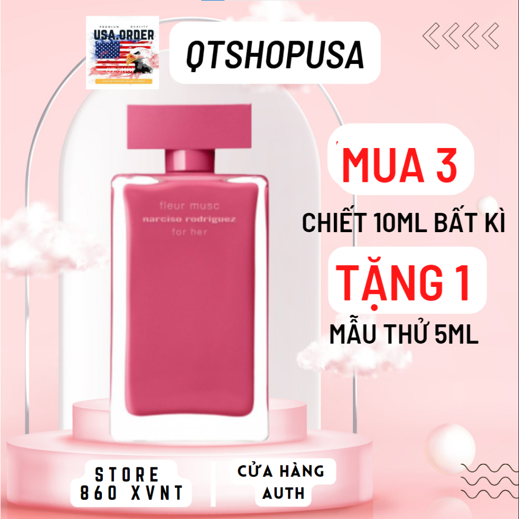 (Tiệm auth) nước hoa chiết FLEUR MUSC NARCISO