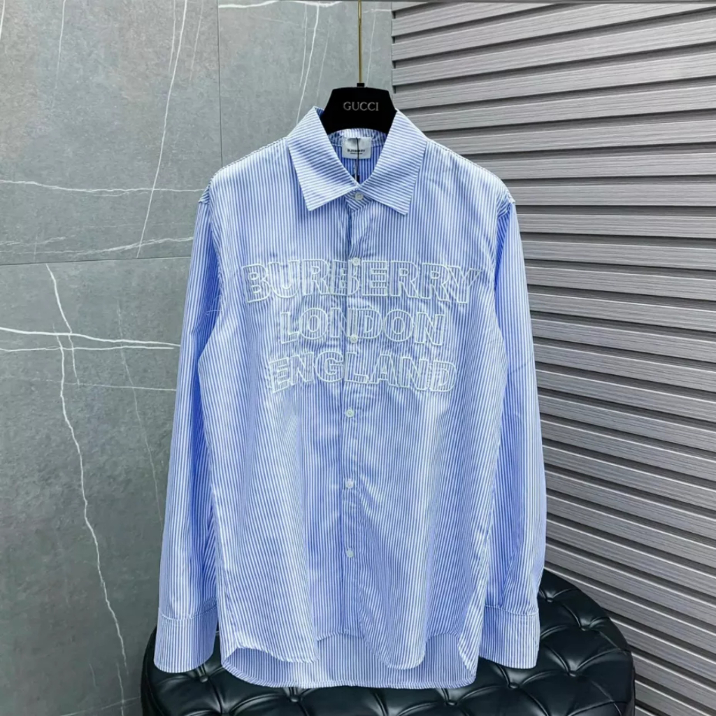 Áo Sơ Mi Thom Kẻ Sọc Xanh Ngắn Tay Vải Cotton Lụa Cao Cấp Phong Cách Sang Trọng Mẫu Hot