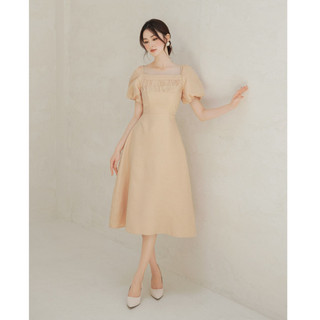 Olv - đầm creamy ruffle dress