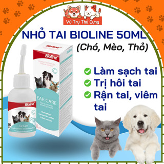Nước nhỏ tai, vệ sinh tai cho Chó mèo