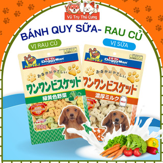 Bánh thưởng Snack cho Chó DoggyMan Vị Rau củ & Vị Sữa
