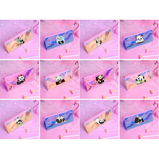 Hộp bút hologram kim tuyến gấu trúc manh lan phúc bảo hoa hoa thất tử phi vân HHDI10 bóp viết rilakkuma phản quang