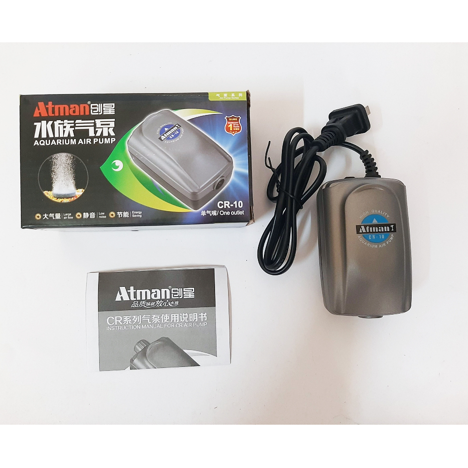 Máy sủi oxy Atman CR 10, CR 40 - siêu êm và khoẻ